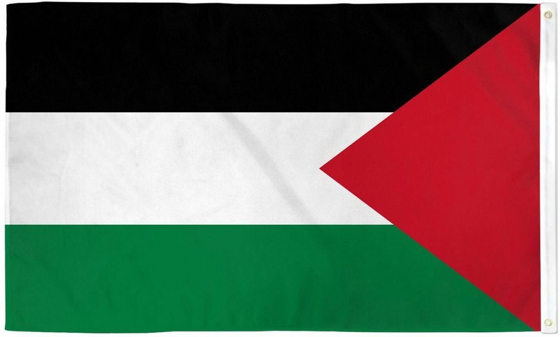 "PALESTINE" flag 2x3 ft polyester banner sign Palestinian Middle East gallery