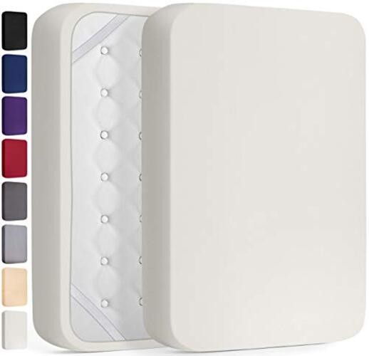 Twin XL Fitted Sheet - Extra Deep Pocket Twin XL - Extra Deep 03 - Ivory gallery