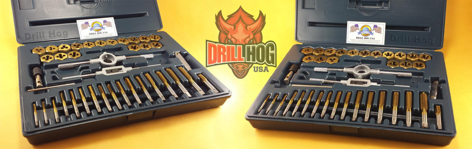 80 Pc Tap & Die Set SAE Standard Tap Metric Die MM Lifetime Warranty Drill Hog gallery