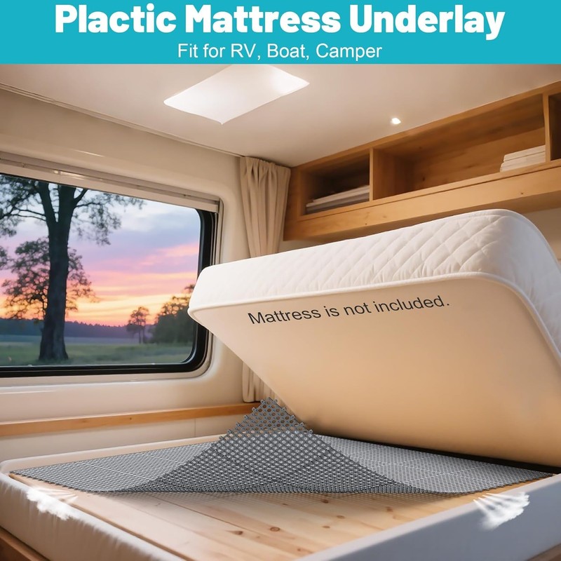 Interlocking Ventilated Mattress Pad 83" L x 59" for RV Boat Camper gallery