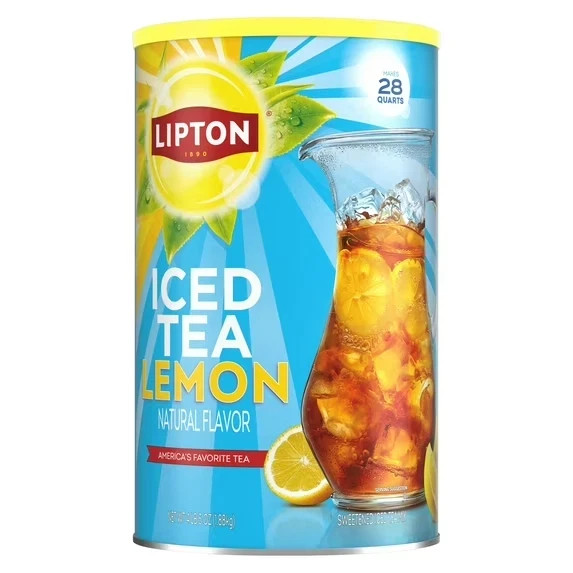 Lipton Lemon Iced Tea Mix, 28 Quarts FREE USA SHIPPING gallery