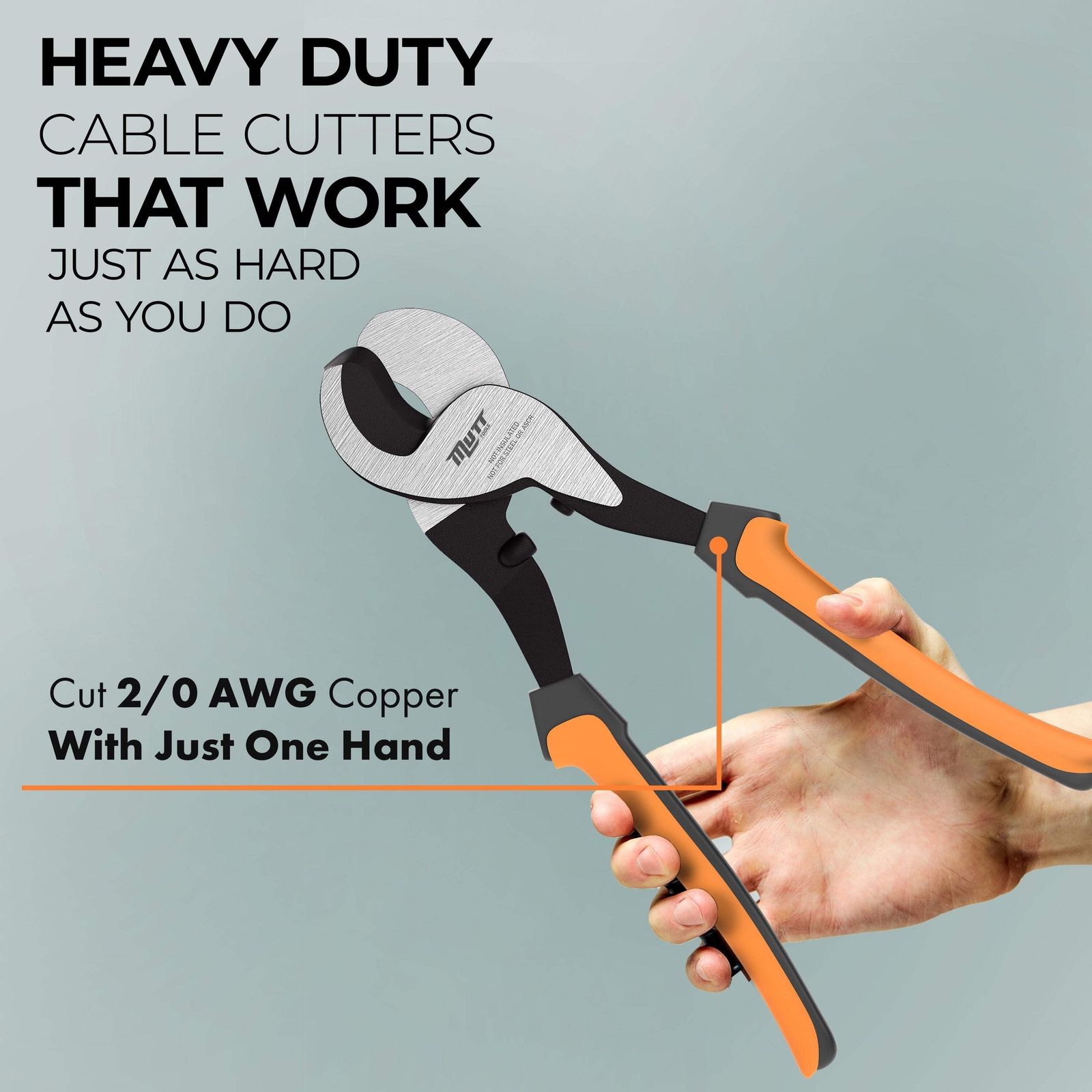 10 Inch Cable Cutters - Heavy Duty Cable Cutter for Aluminum and Copper Cable gallery