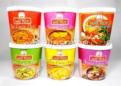 MAE PLOY Thai Curry Paste Mix Assorted 14 Oz. No MSG, Colors or Preservative