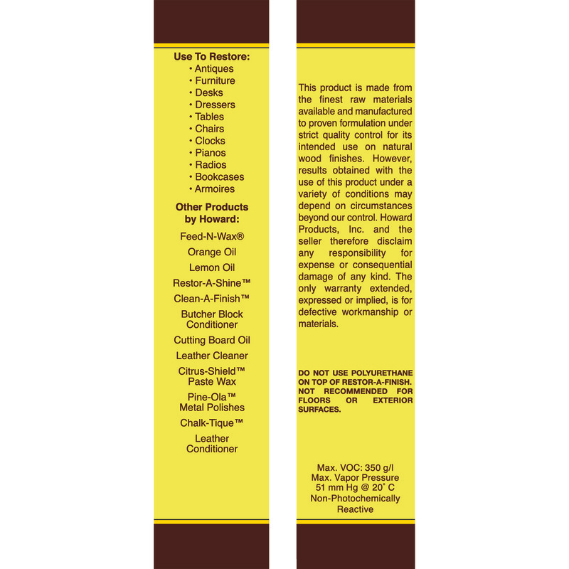 Howard Restor-A-Finish Semi-Transparent Mahogany Oil-Based Wood Restorer 1pt. gallery