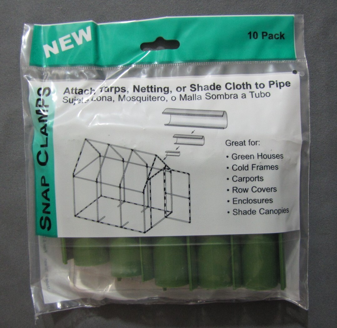 SNAP CLAMPS 10-G fits 1/2" EMT Pipe - CIRCO 10 Pack - Tarp to Greenhouse gallery