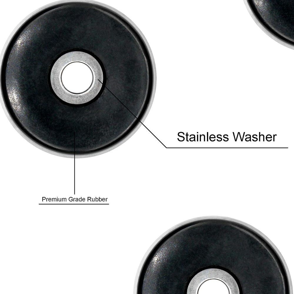 20x Rubber Cutting Board Feet 1" Non Slip Bumper Pads Furniture Electronics C138 gallery