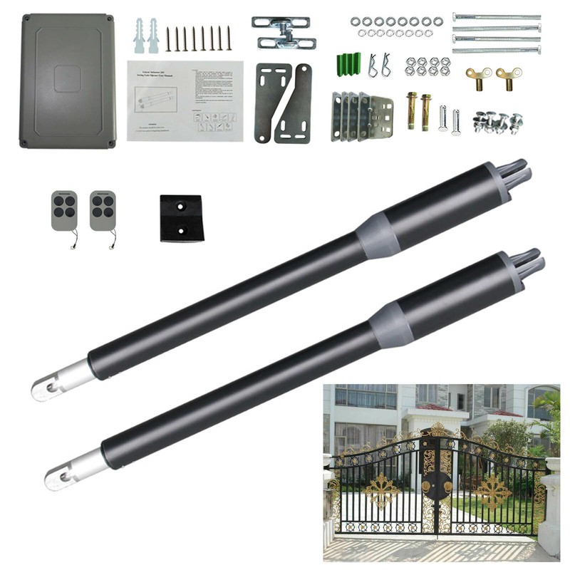 New Automatic Arm Dual Swing Gate Opener Heavy Duty Kit Electric Remote Control gallery