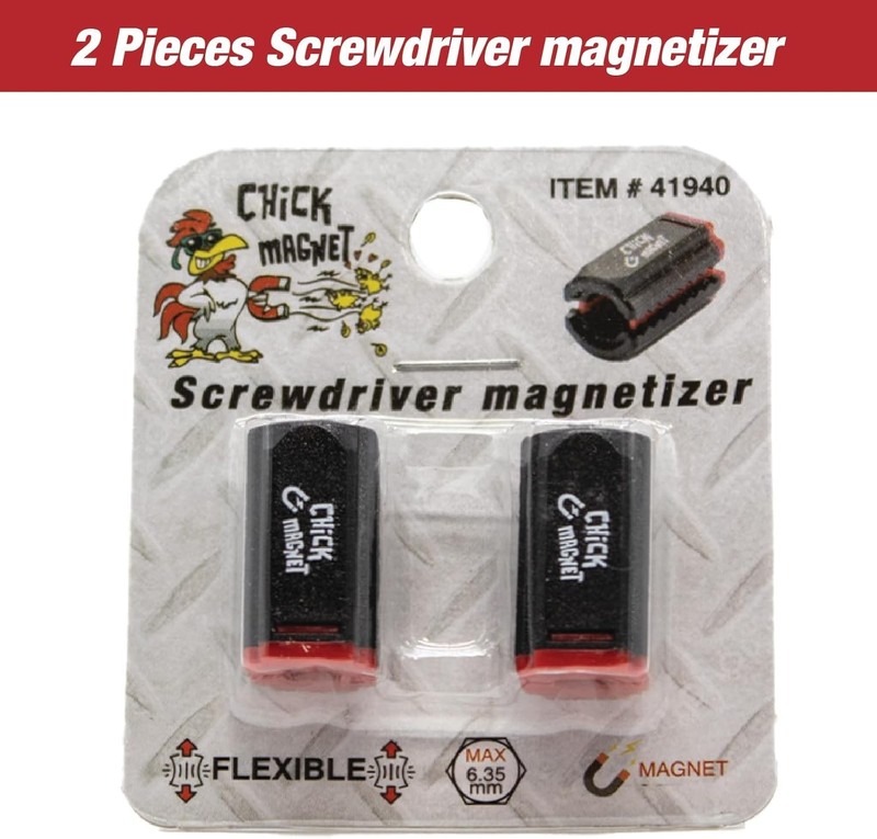 CHICK MAGNET 2-Piece Self-Adjusting Bit Magnetizer for 5/32 to 1/4 Inch gallery