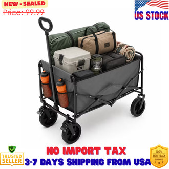 Alvantor Wagons Carts Foldable, 102L 330LBS Capacity Heavy Duty Collapsible Cart gallery