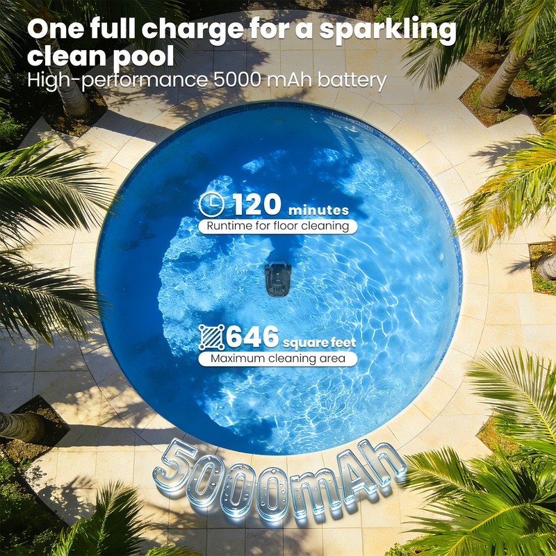 AIRROBO CP02 Automatic Robot Pool Cleaner Vacuum For Inground Pools Robotic Pro gallery