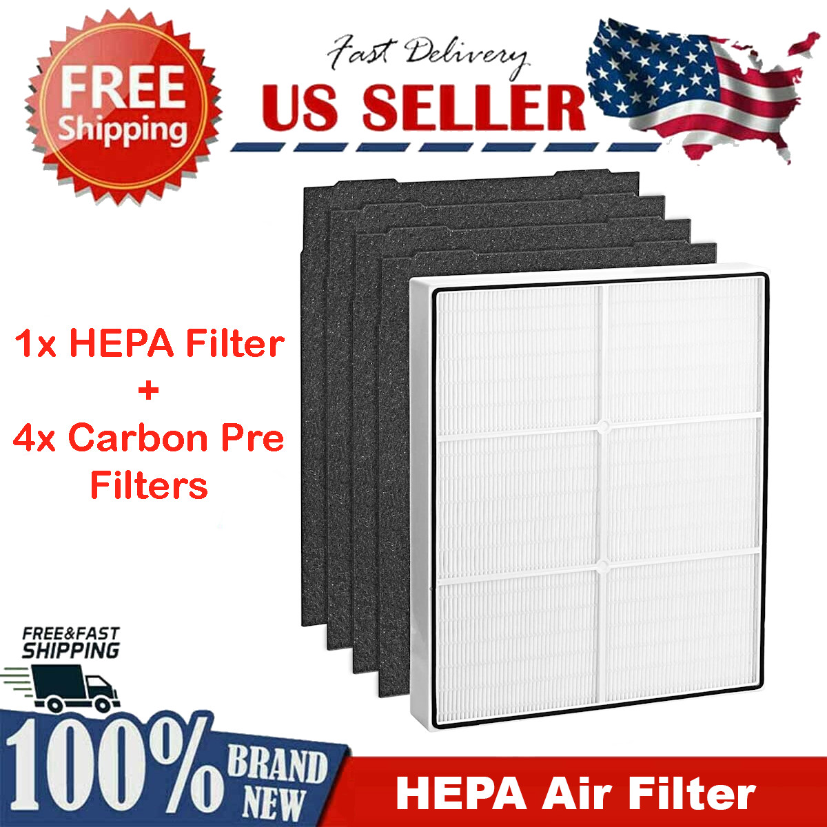 Filter Replacement for Whirlpool Whispure Air Purifier AP450 AP510 #1183054K gallery