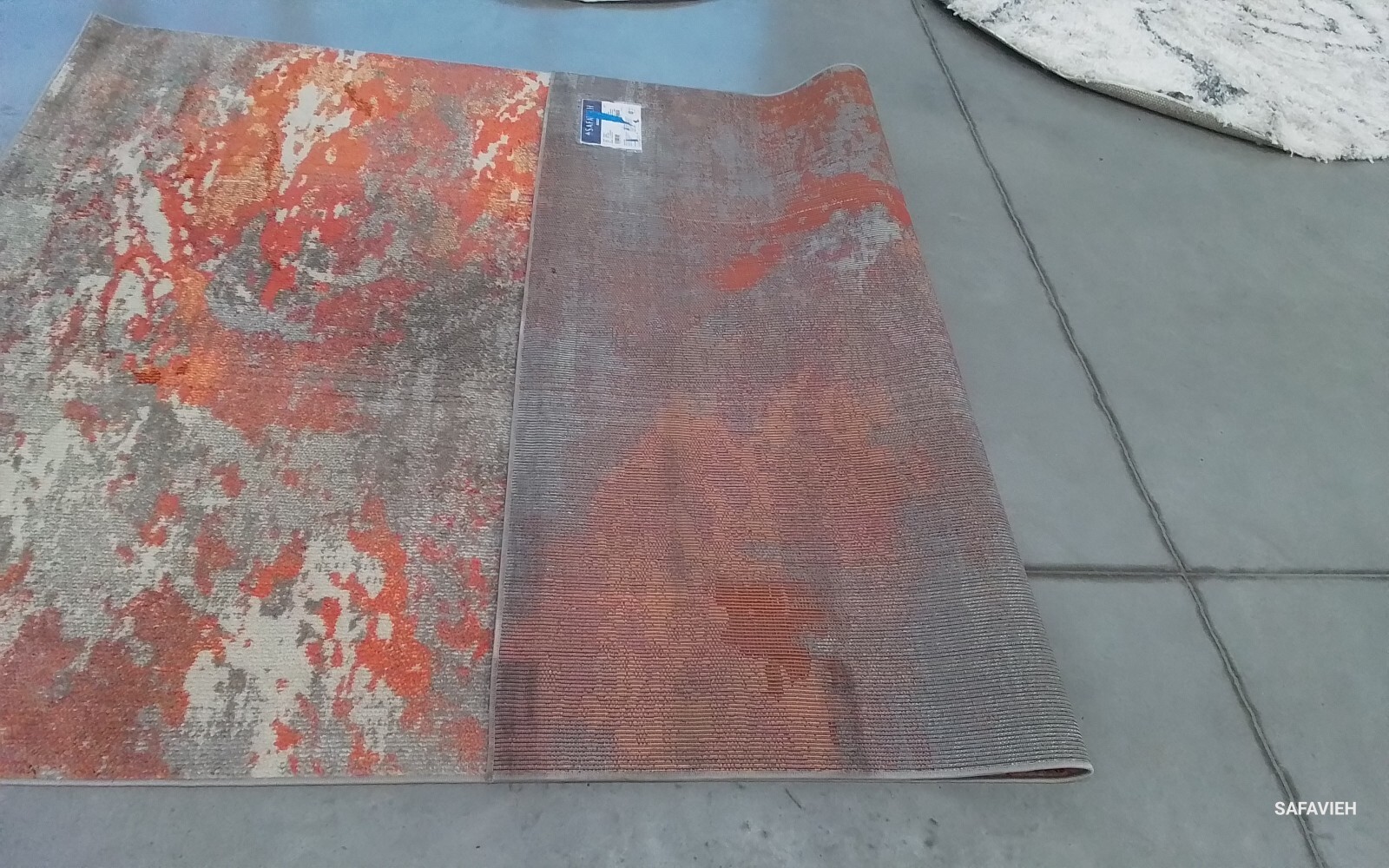 GREY / ORANGE 6'-0" x 9'-0" Back Stain Rug, Reduced Price 1172760697 MAD440G-6 gallery