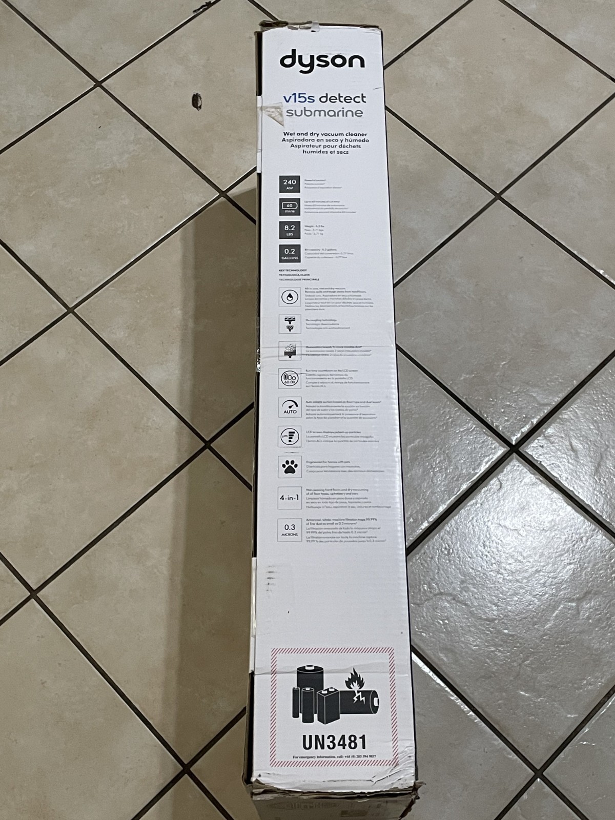 Dyson V15s Detect Submarine Wet And Dry Stick Battery Vacuum Cleaner 473814-01 gallery