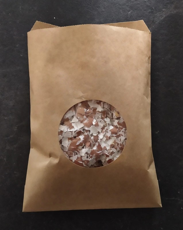 Restocking Crushed Egg Shells Free Range Garden Chicken Brown Vacuum Sealed Bag gallery