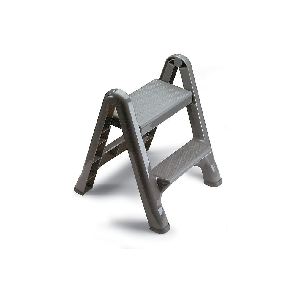 Rubbermaid FG420904CYLND 2 Step Folding Stepstool, Grey gallery