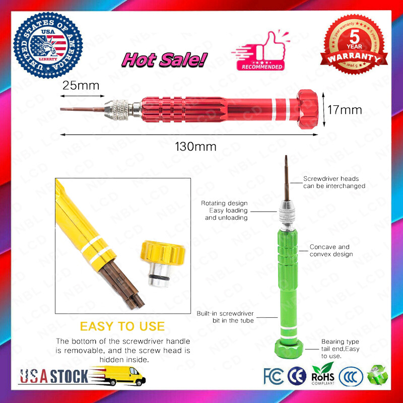 6 in 1 Screwdriver Repair Set Multi-Tool Kit Micro Screw For laptop iPhone Watch gallery
