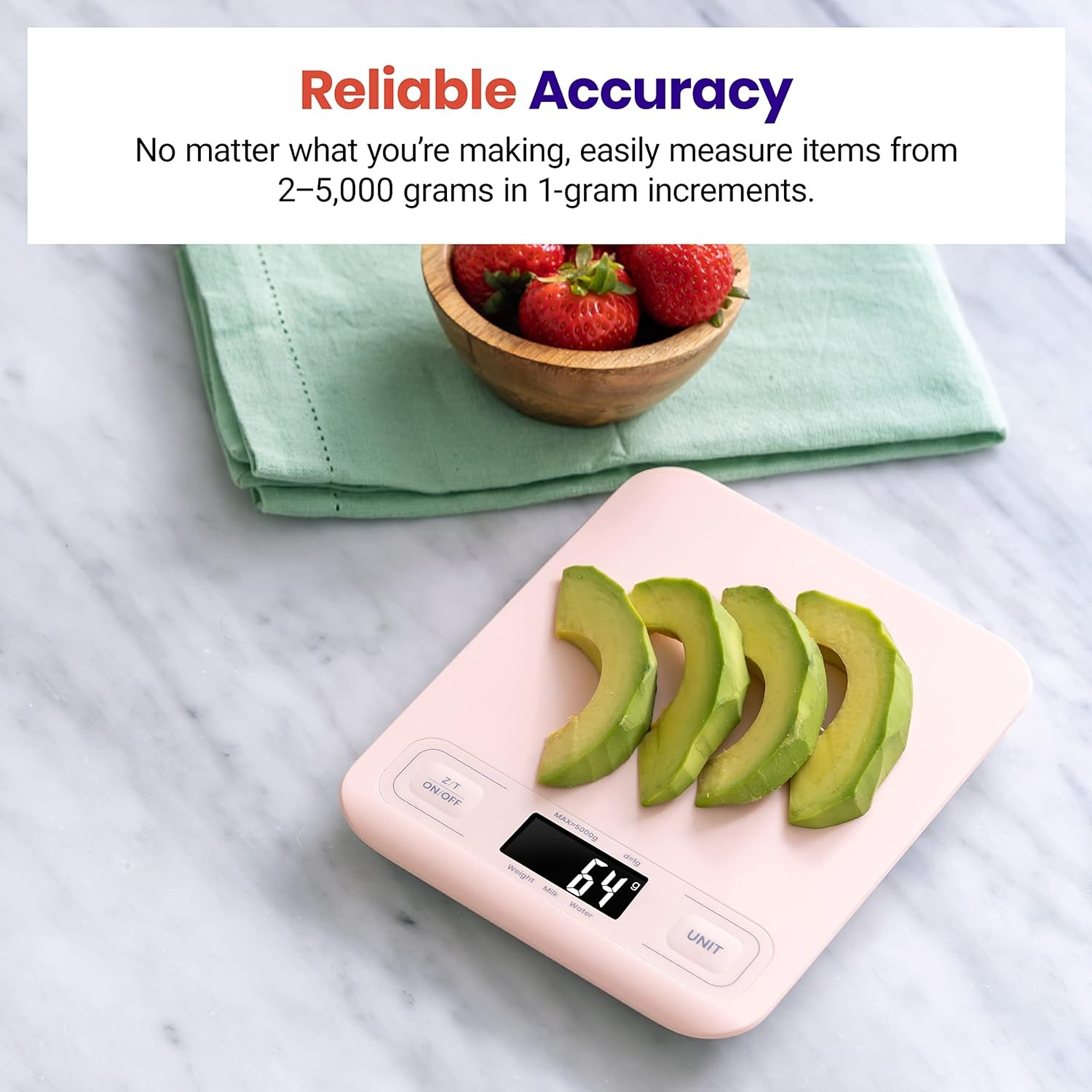 Etekcity Food Kitchen Scale, Digital Grams and Ounces for Weight Loss, Baking, C gallery
