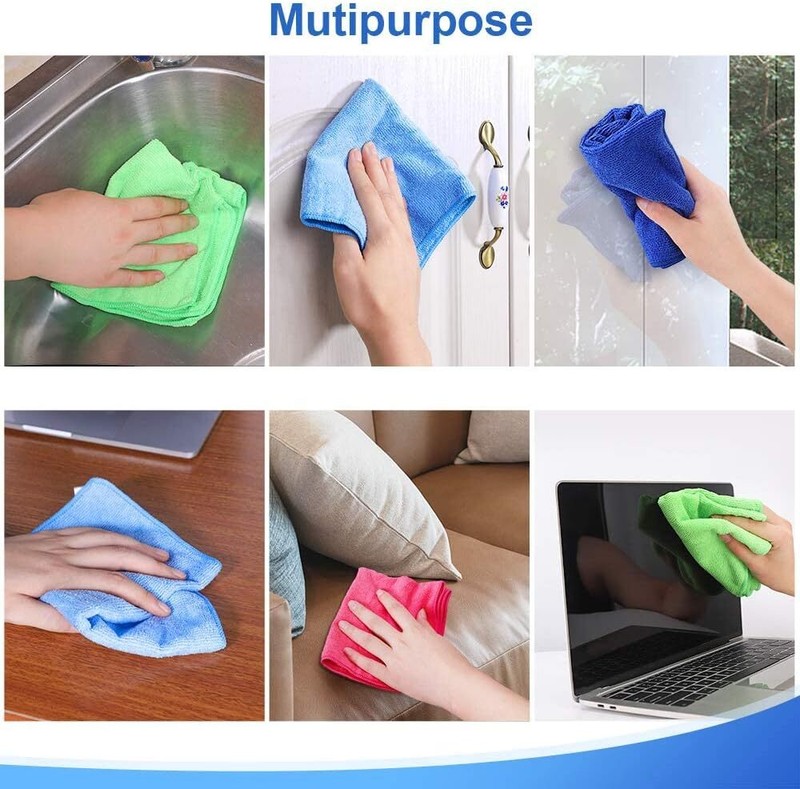 12Pcs Premium Microfiber Cleaning Cloth Highly Absorbent, Lint Free, Scratch Fre gallery