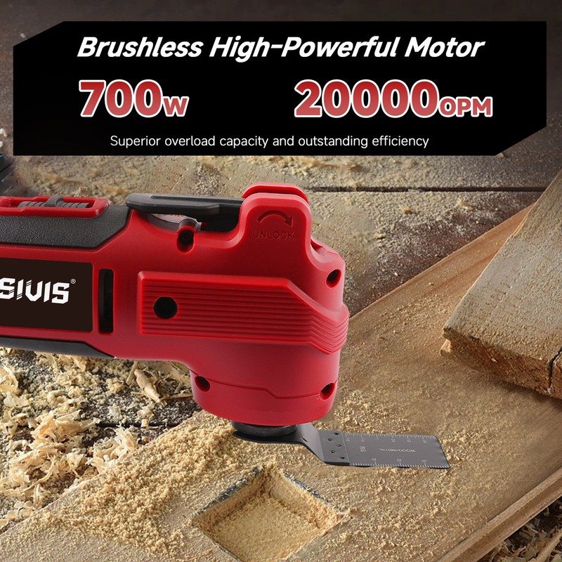Cordless Multi-Tool Oscillating Tool for Milwaukee M18 Battery - Variable Speed gallery