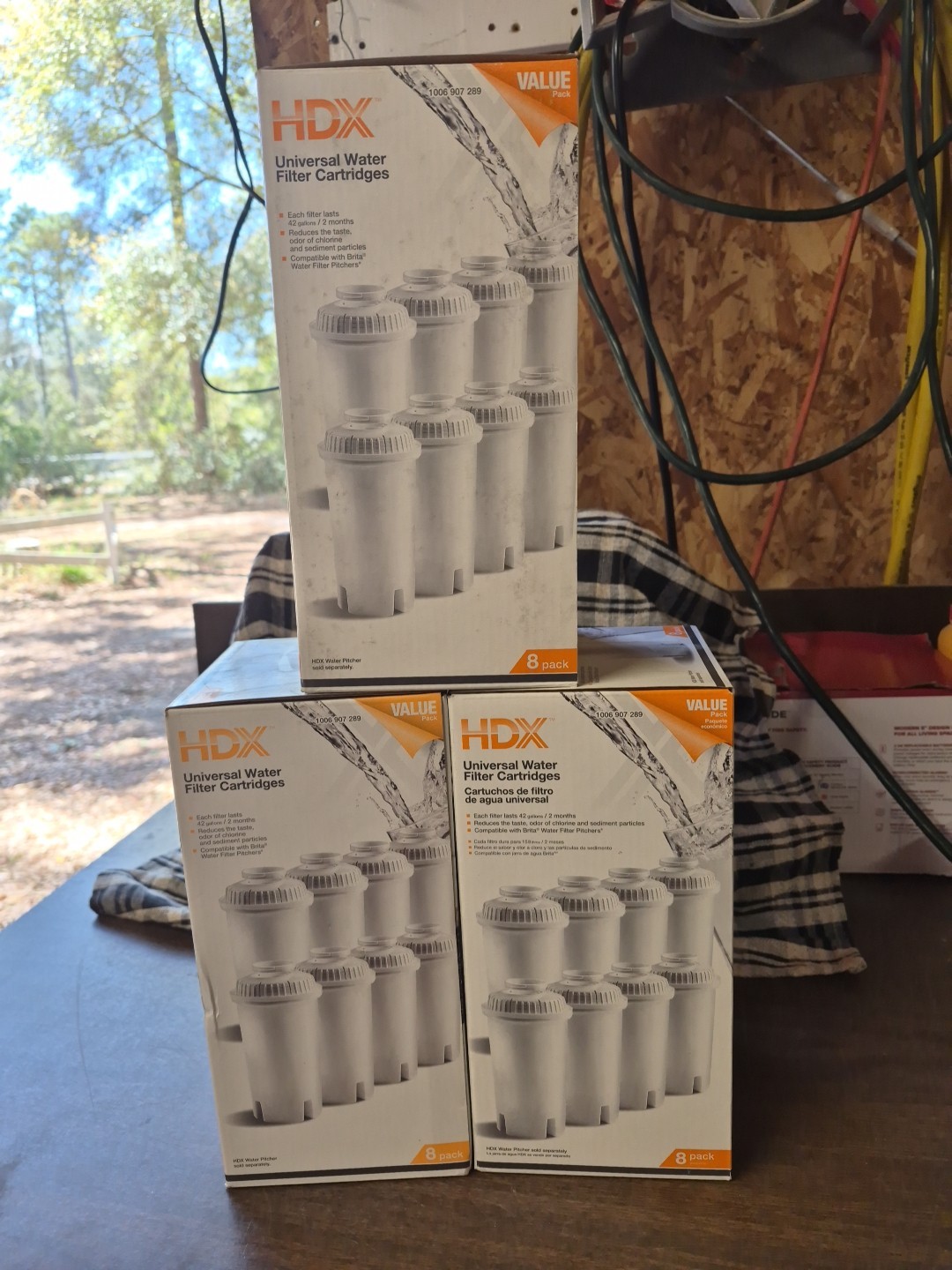 3-HDX Water Pitcher Replacement Water Filter Cartridges, BPA Free (8-Pack) gallery