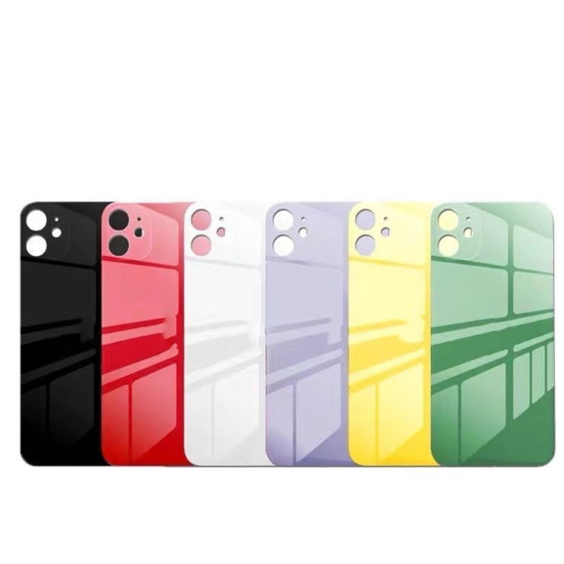 Back Glass replacement Big hole For iPhone 11 12 13 14 15 16 XR X Rear Cover Lot gallery