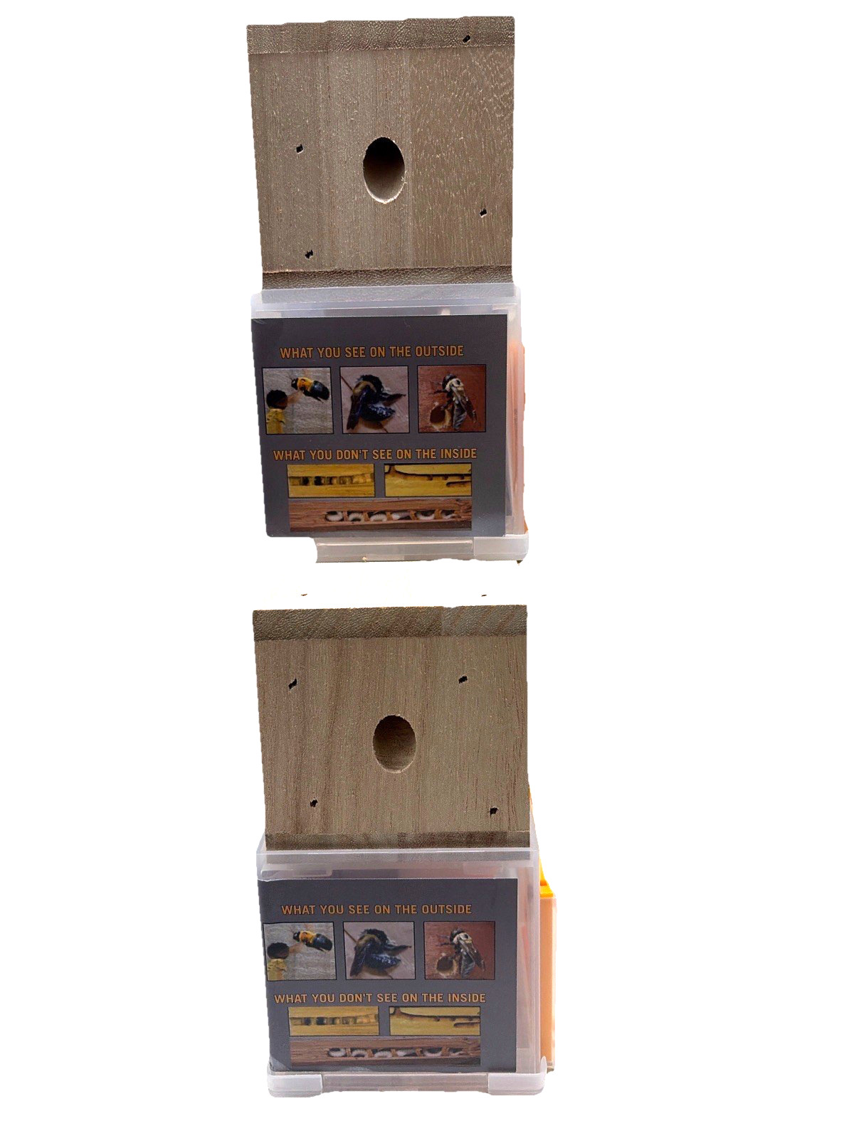 Bees N Things Carpenter Bee Trap Lot of 3 Wooden Outdoor Bee Catchers gallery