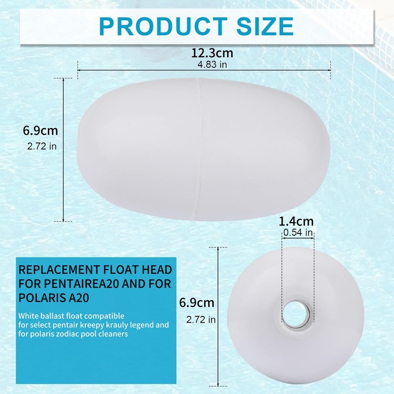 A20 Pool Cleaner Head Float Replace For Polaris Cleaners 280/360/380 Black Max gallery