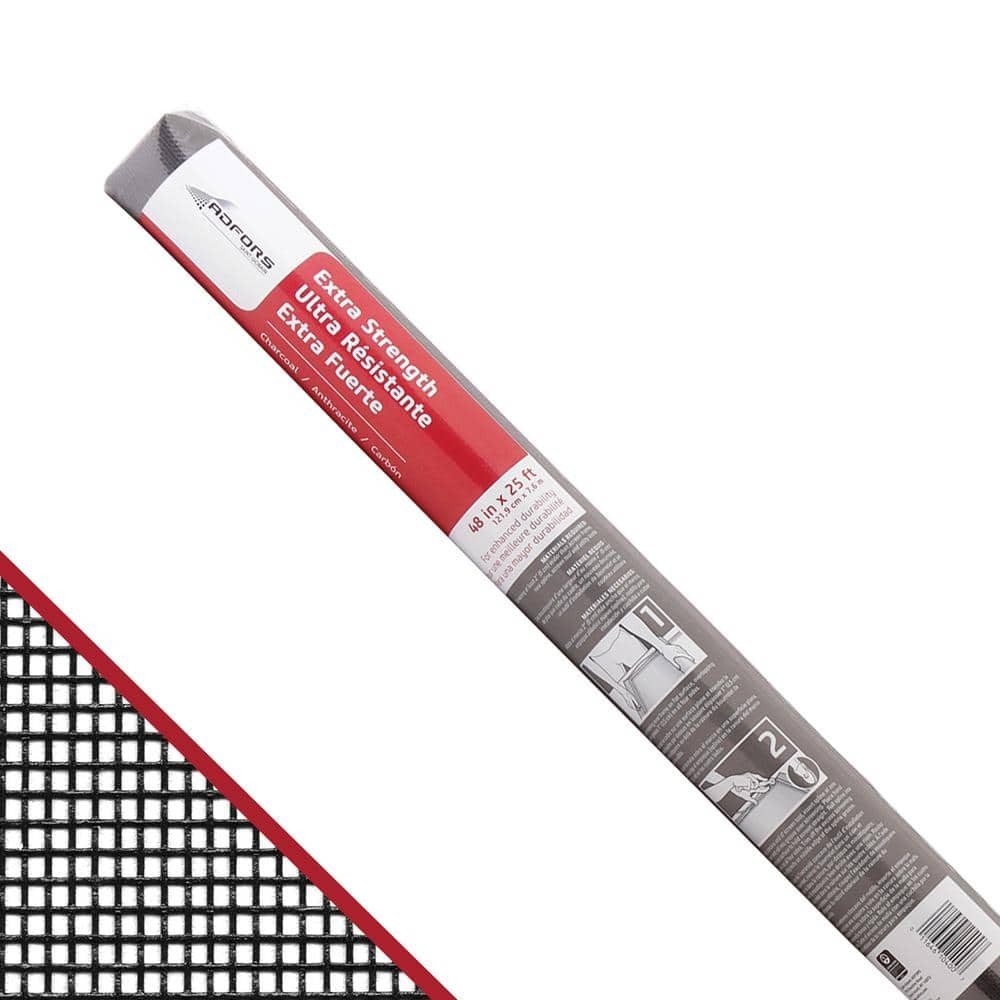 Extra Strength Window Screen Roll 48in x 25ft Heavy Duty Mesh Door Pet Resistant gallery