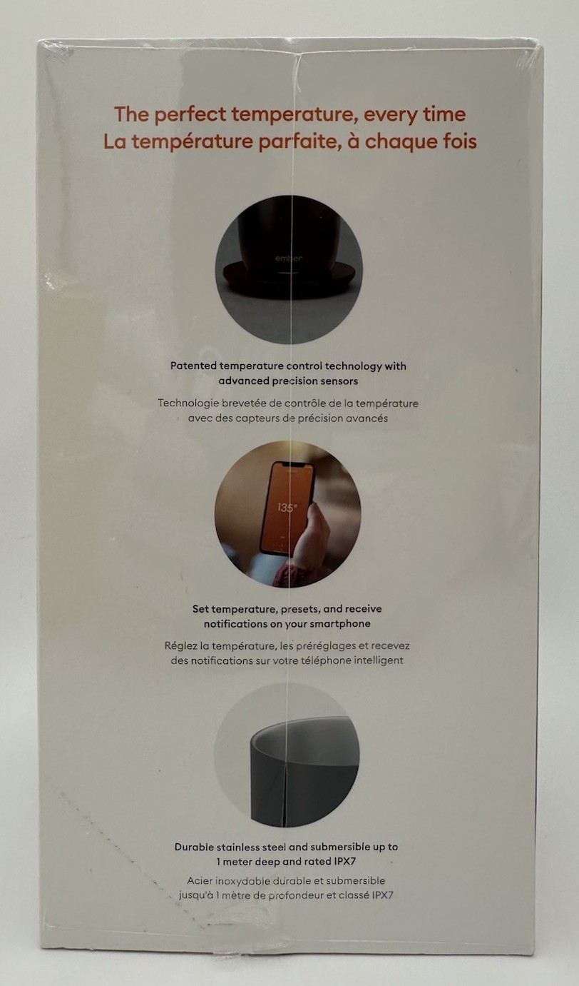 Ember Temperature Control Ceramic Smart Mug 14 Oz Black - New Sealed gallery