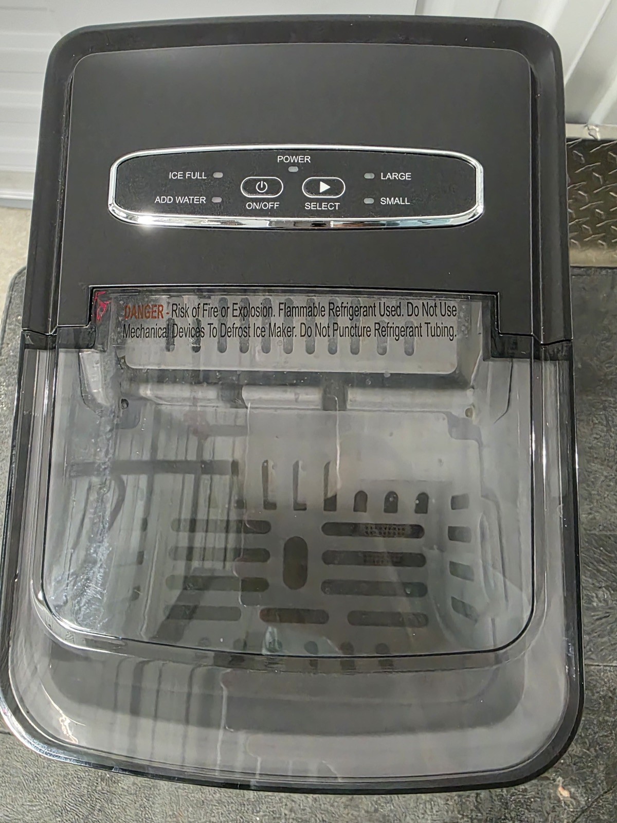 🌟ecozy Portable Ice Maker Countertop 9 Cubes Ready in 6 Mins 26.5 lbs 24 H🌟 gallery