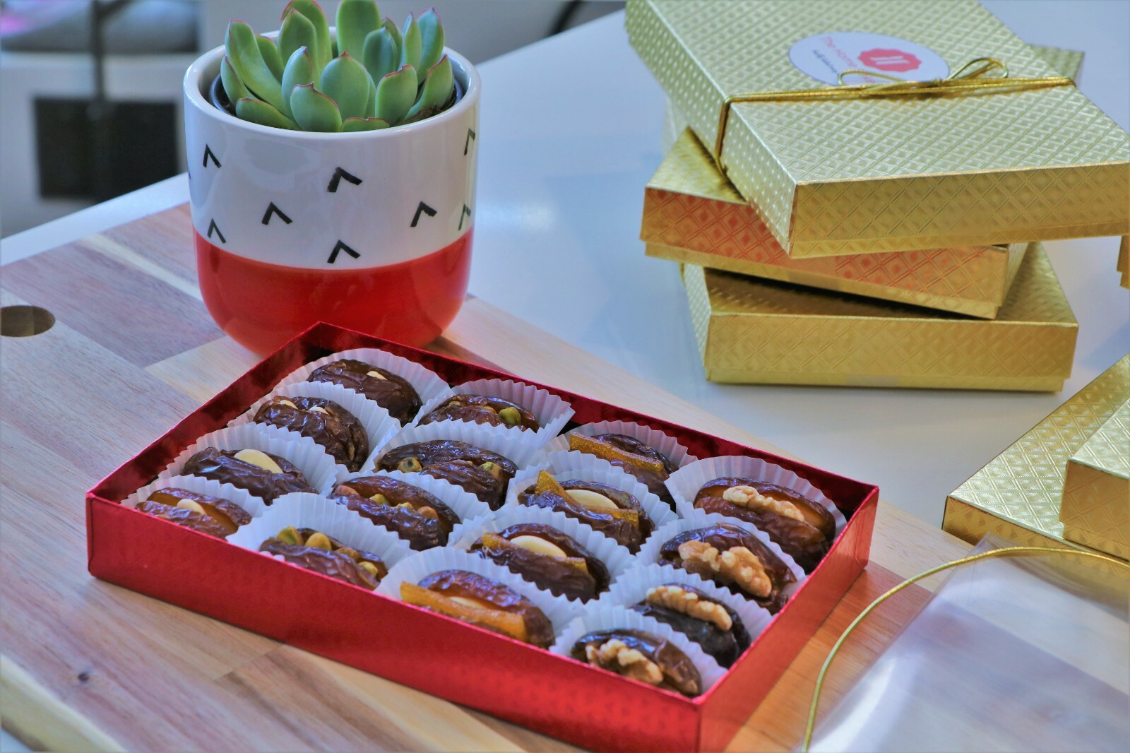 Assorted Dates with Nuts, Stuffed Medjool Dates, Gluten Free Healthy Snack gallery