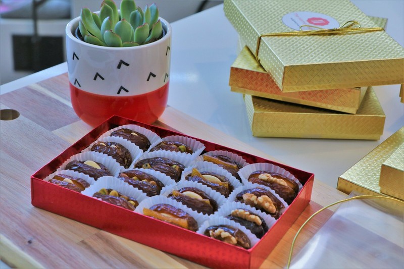 Assorted Dates with Nuts, Stuffed Medjool Dates, Gluten Free Healthy Snack gallery