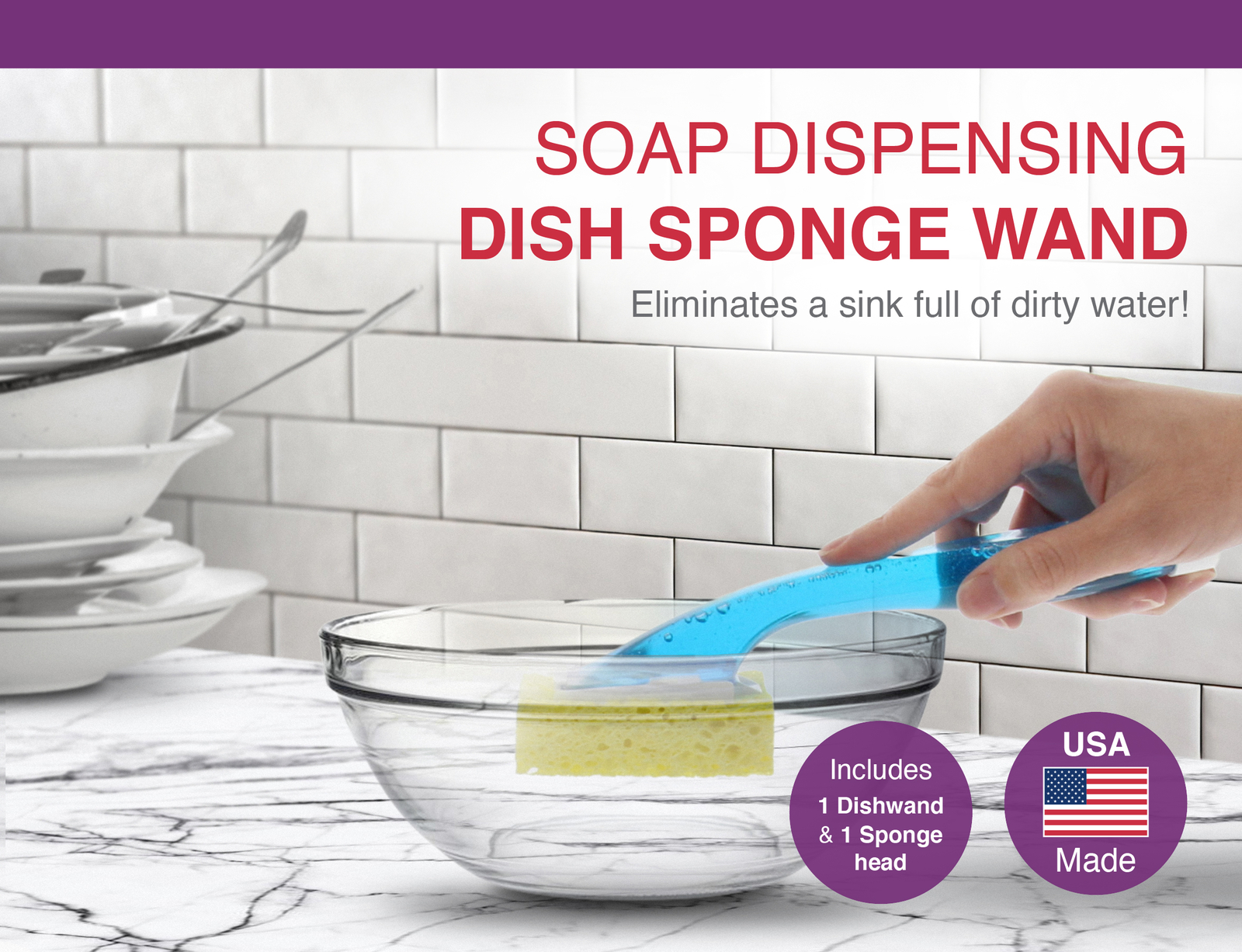 Arrow Liquid Detergent Dishwasher Sponge and Handle gallery