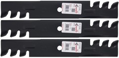 3 Rotary® Mulching Blades for Wright® 71440002 Hustler® 795757 32″ 48″ Deck