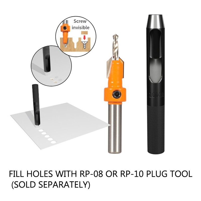 5 PIECE 8mm Adjustable Counterbore Countersink Drills Bits Countersunk Drill Bit gallery