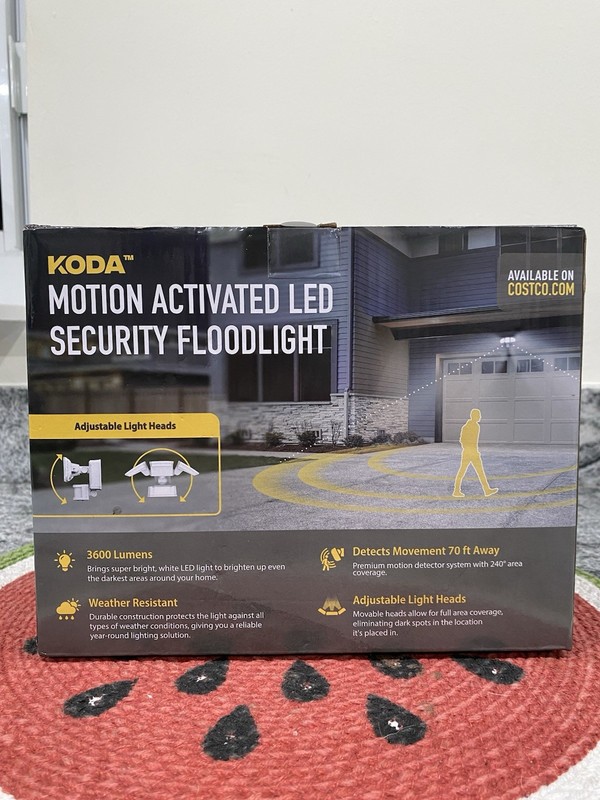 Koda Motion Activated LED Flood Light 3600lm Adjustable Weather Resistant gallery
