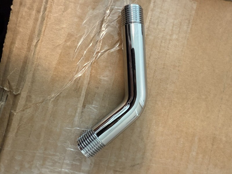 ABS Plastic 5 Inch Shower Arm Wall Mounted Extension Arm Pipe Only No Flange gallery
