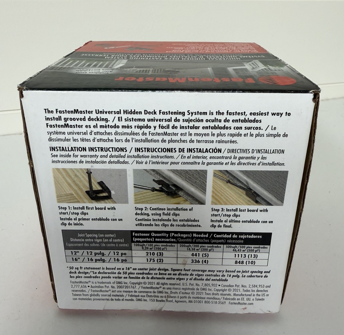 FastenMaster Universal Hidden Deck Fastening System Stainless Steel Screws 50SQF gallery