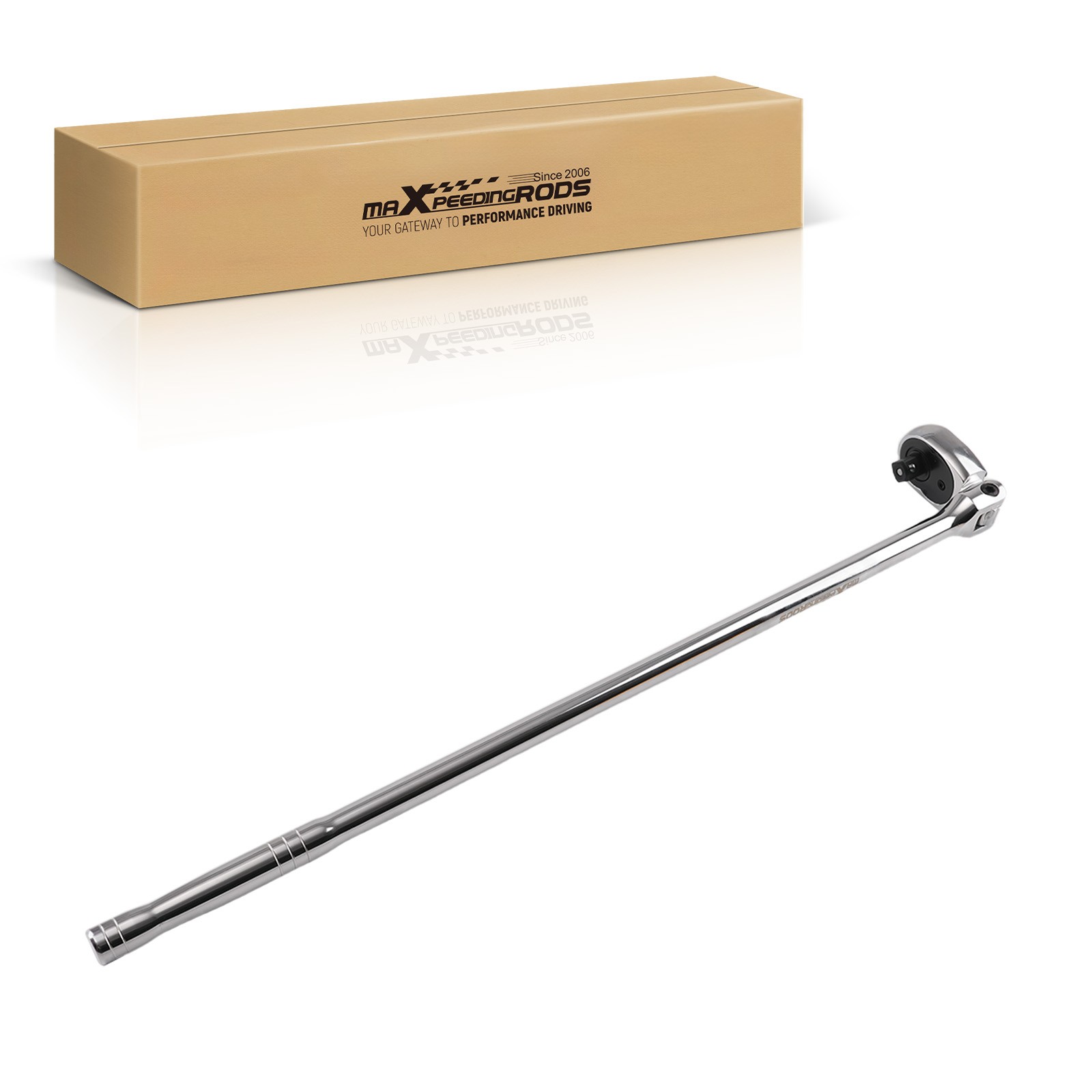 1/2 Inch Drive Flex Head Ratchet Extra Long 24in Handle 72T Cr-Mo Steel gallery