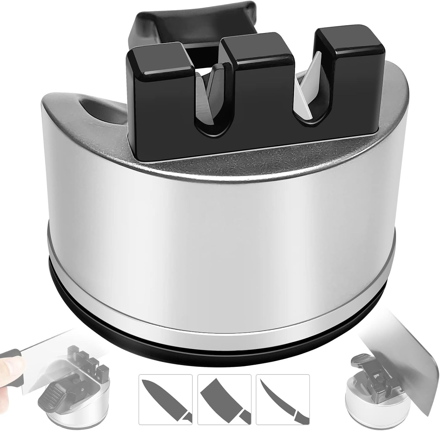 Kitchen Knife Scissors Sharpener Sharpening Tool for Straight & Serrated Knives. gallery