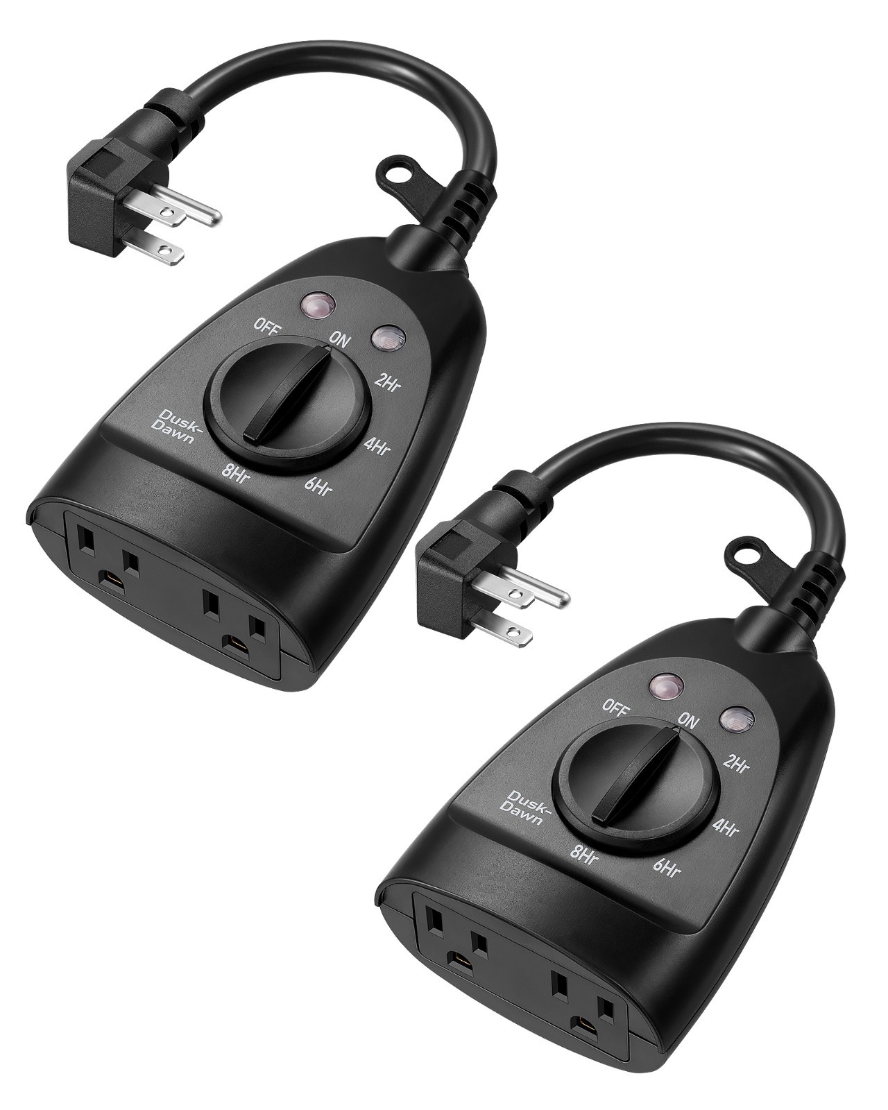 DEWENWILS Outdoor Timer Outlet Waterproof,Heavy Duty,15A 125V 60Hz,2 Pack gallery