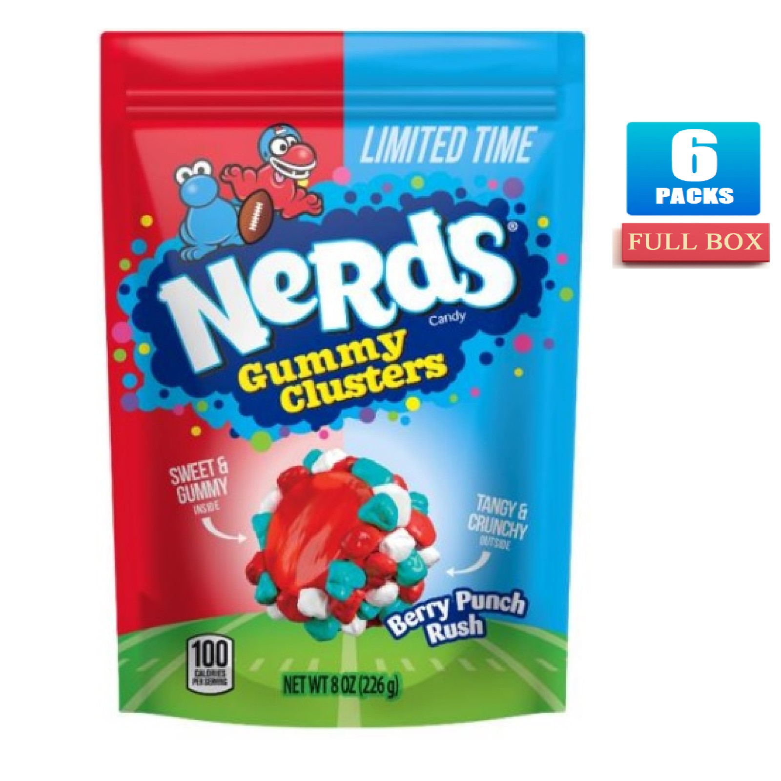 6x Bags Nerds Gummy Clusters Berry Punch Rush - 8oz Each gallery