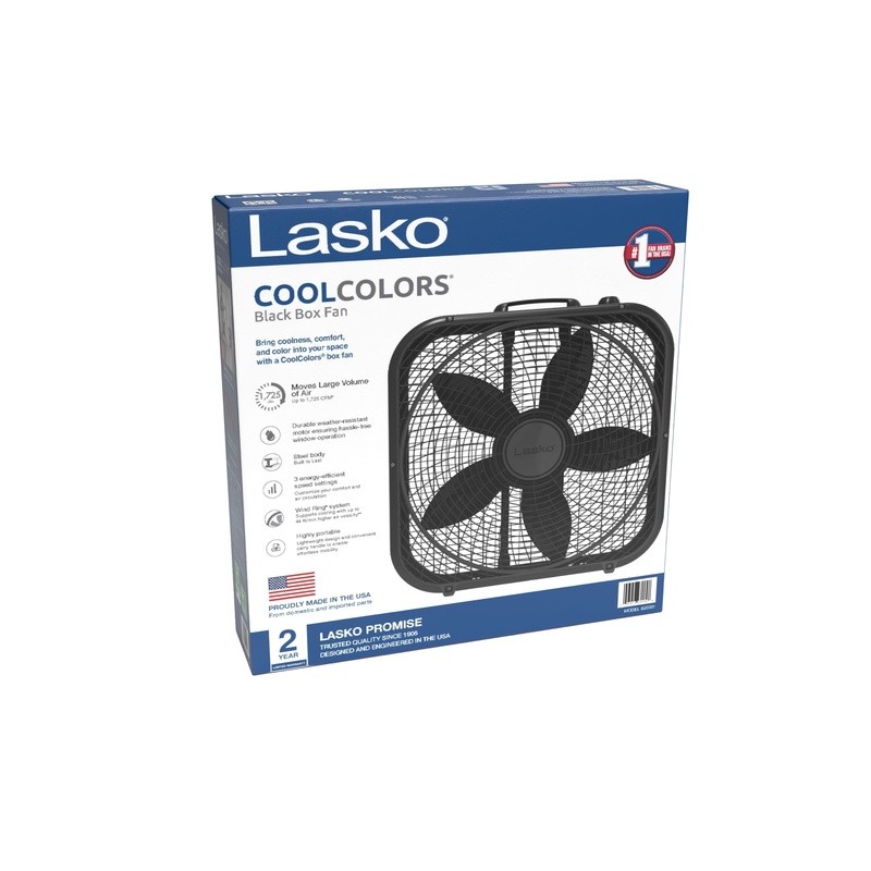 20 Inch Box Fan 3 Speed Energy Efficient Quiet Blower Fan Indoor Use Safety Fuse gallery