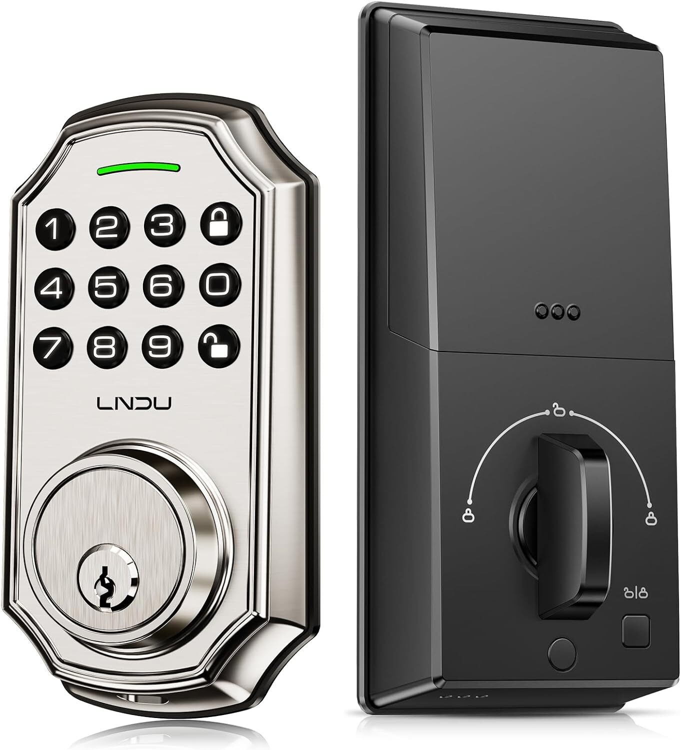 Smart Front Door Lock Set Electronic Keypad Deadbolt Keyless Entry ＆ 100 Codes gallery