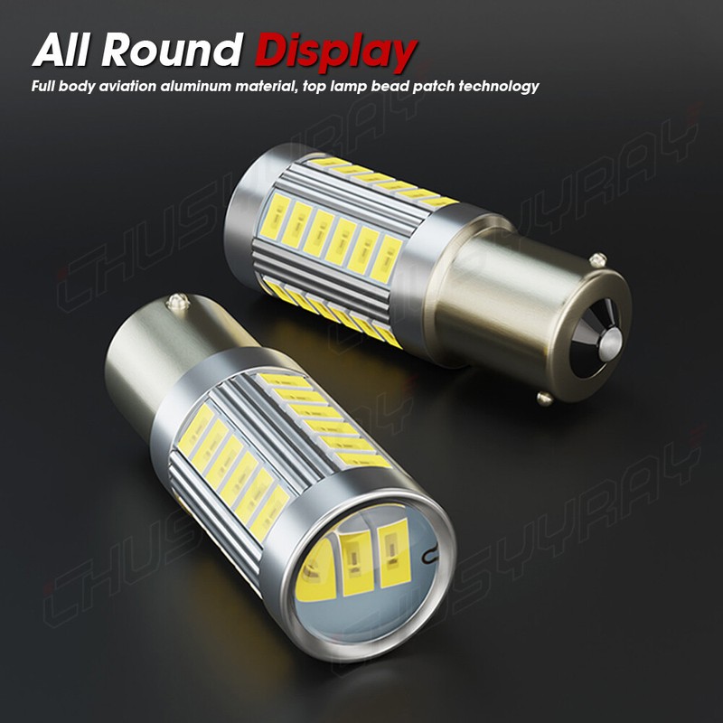 2X 1156 LED Reverse Light Canbus Error Free 110W Backup Bulbs 6000K Xenon White gallery