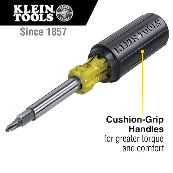 11-in-1 Multi Bit Screwdriver/Nut Driver, 8 Tips 3 Nut Driver Sizes Cushion Grip gallery
