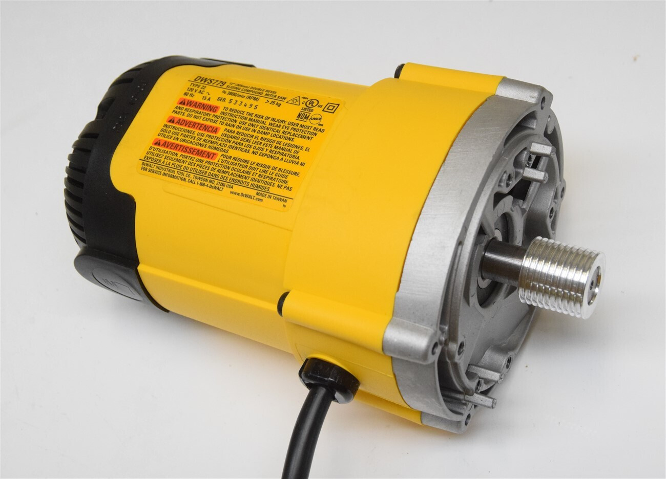 New Dewalt DWS779 DWS782 DW716 Compound Miter Saw REPLACEMENT MOTOR N238354 (D) gallery