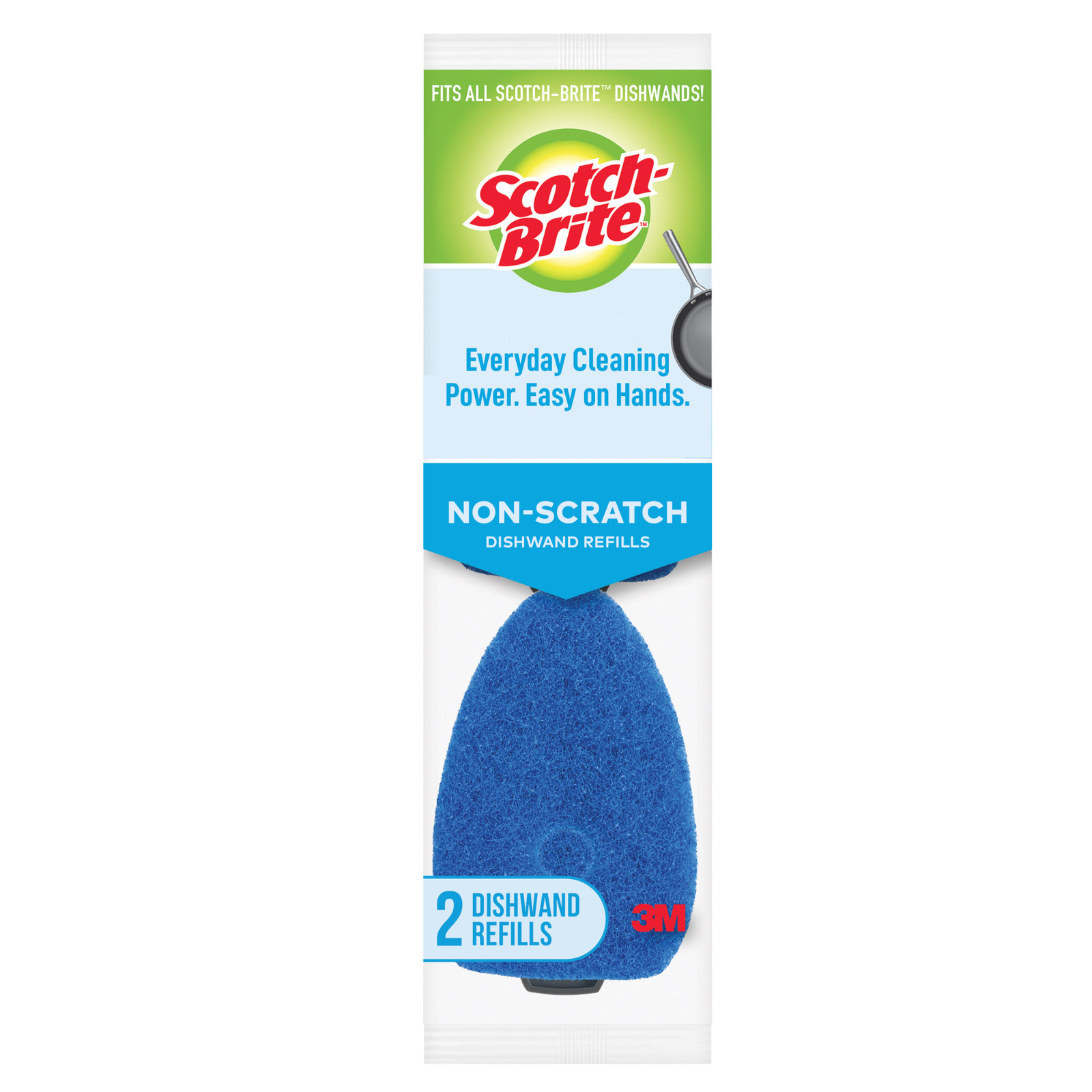 Scotch-Brite Non-Scratch Dishwand Refill: 2-pack (Blue) gallery