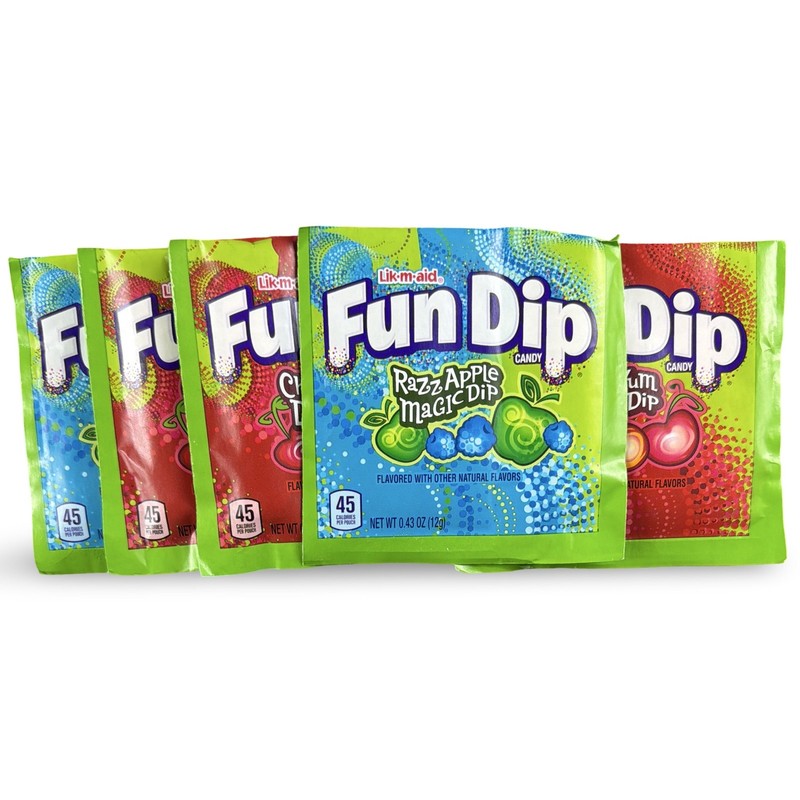 Candy Powder & Stick Dips – 20 Pack | Fun Dip, Lock Jaw, ICEE or Slush Puppie | gallery