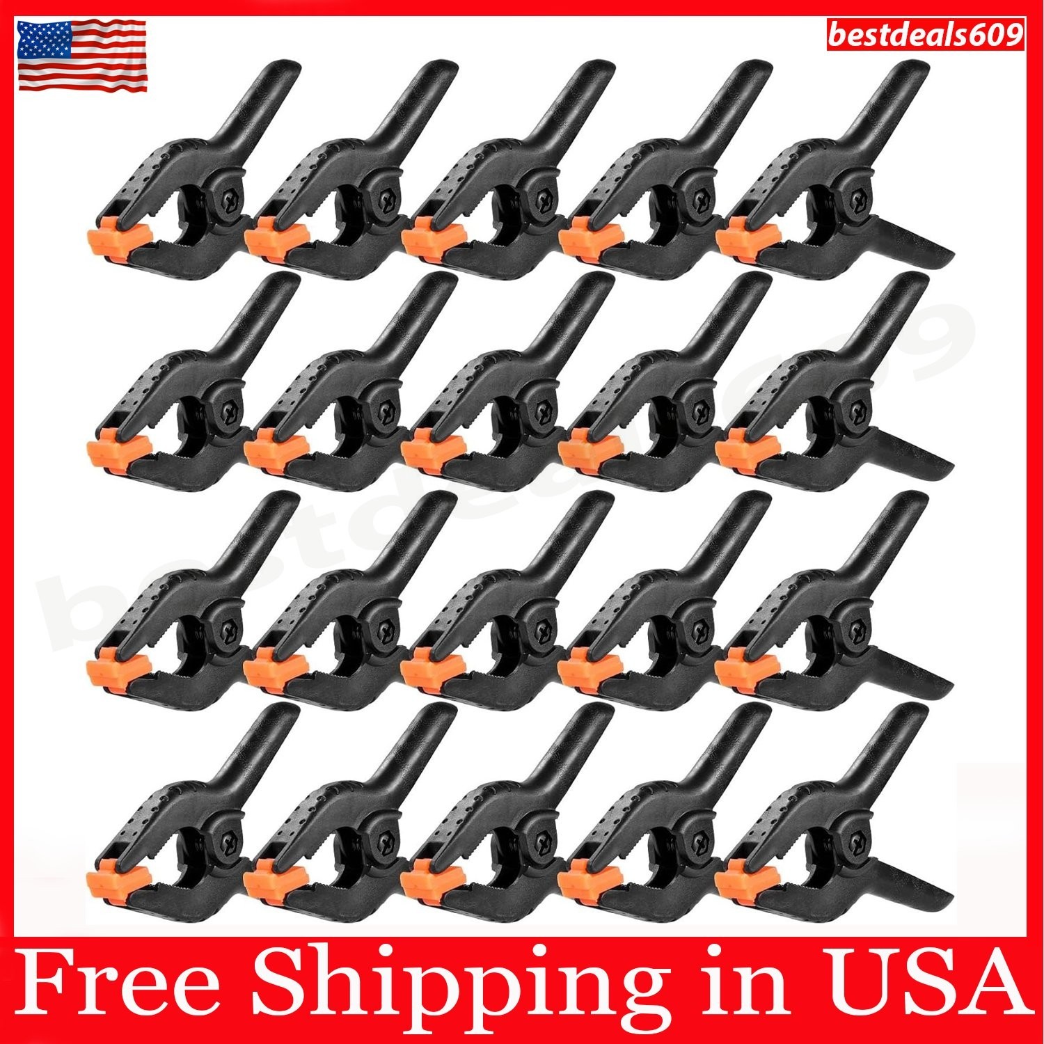 20 Packs Spring Clamps, 3.5 Inch Spring Clamps Heavy Duty for Crafts and Profess gallery